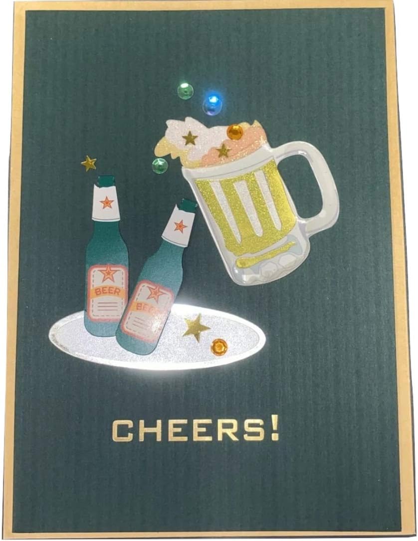 Papyrus Beer Bottles And Mug Card, 1 EA