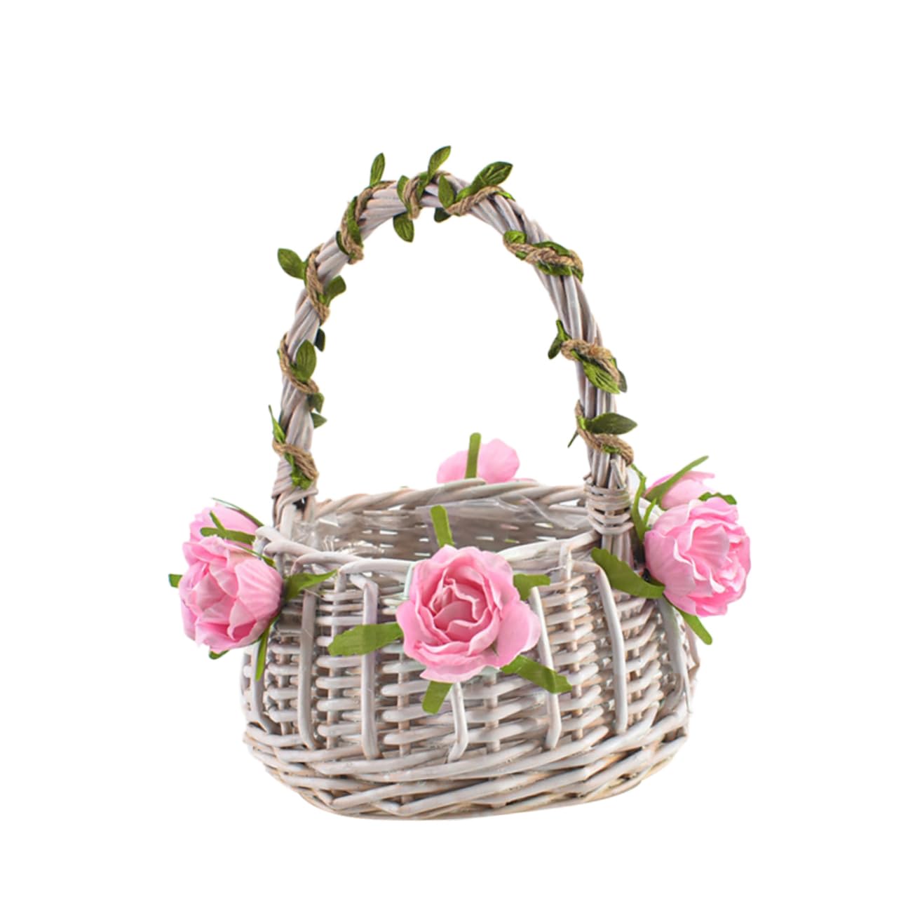 Zerodeko 3stücke Hochzeitsblumenkorb Aus Rattan Zarter Handgefertigter Blumenmädchenkorb Für Hochzeiten Kreative Streukörbchen Für Blumen Und Konfetti Elegantes Hochzeitszubehör b