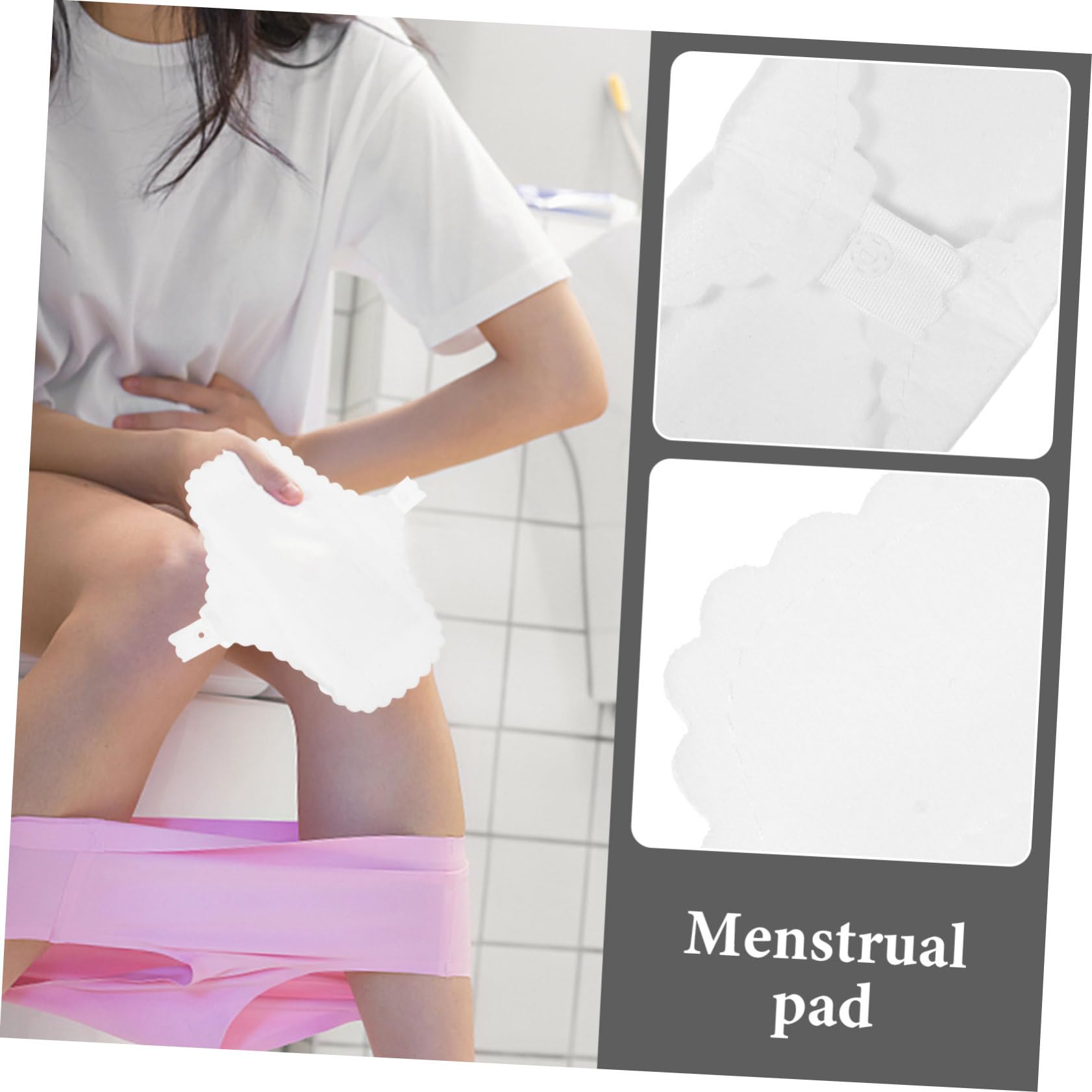 COLLBATH 3er-set Waschbare Menstruationspads Aus Baumwolle Für Frauen Wiederverwendbare Pads Für Mädchen Über Nacht Maxi Bequem Und Für Die Periode 10 Stück * 3