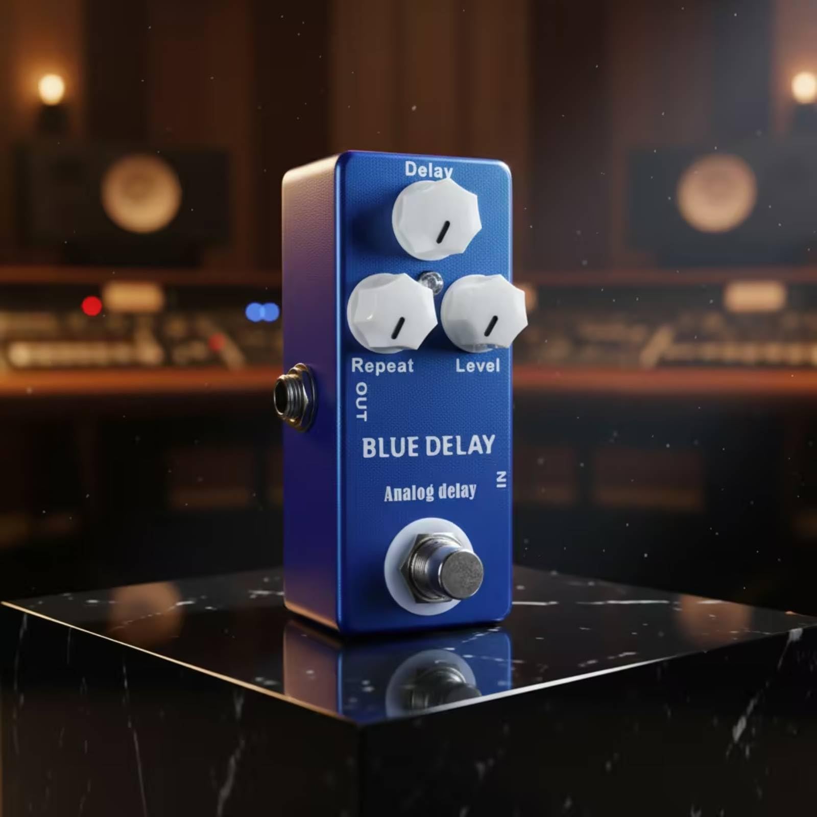 Analog-Delay Pedalboardfreundlich Gitarren-Delay-Pedal Tour-Tauglich Effektpedal mit Metallgehäuse für E-Gitarristen, Proberaum