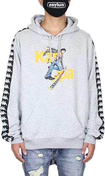 Amazon カッパ パーカー プルオーバーパーカー ワンピース コラボ メンズ Kappa Kappaaw002 トレーナー パーカー 通販