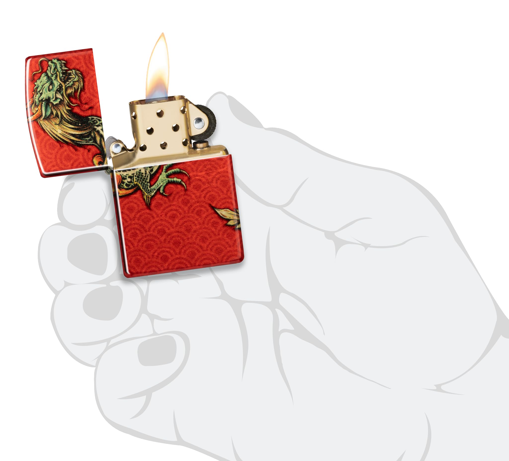 Zippo Dragon Design 540 Fusion Pocket Lighter product thumbnail 7