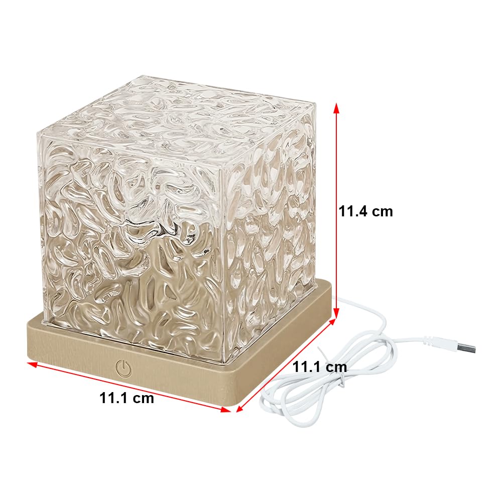 Światło projektora fal oceanicznych, 16 kolorów lampa dotykowa ze sterowaniem dotykowym, lampa 3D Cube Galaxy projektor światło do domowego biura baru restauracji