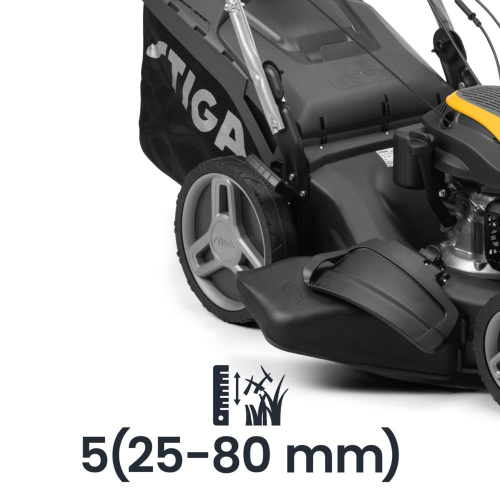 STIGA 955 V Combi Tagliaerba A Scoppio, 196 cc, 53 cm – 4-in-1, Sacco 70 L – Prati fino a 2.000 m²