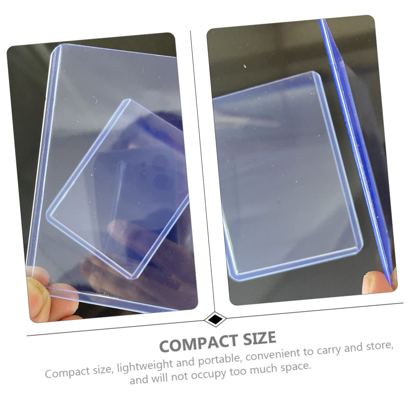 VANZACK 100stücke Pack Spielkartenhüllen Transparente Schutzhüllen aus Pvc für Sammelkarten Wasserabweisend und Kratzfest