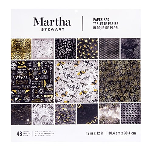 Martha Stewart 12 x 12 Paper Pad Halloween Elegant