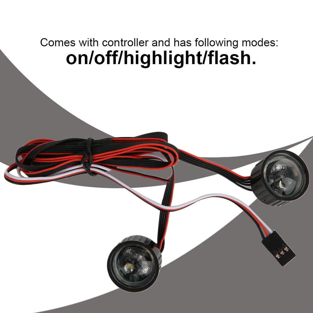 Amazon | VGEBY RC カー LED ヘッドライトフロントライトスポット