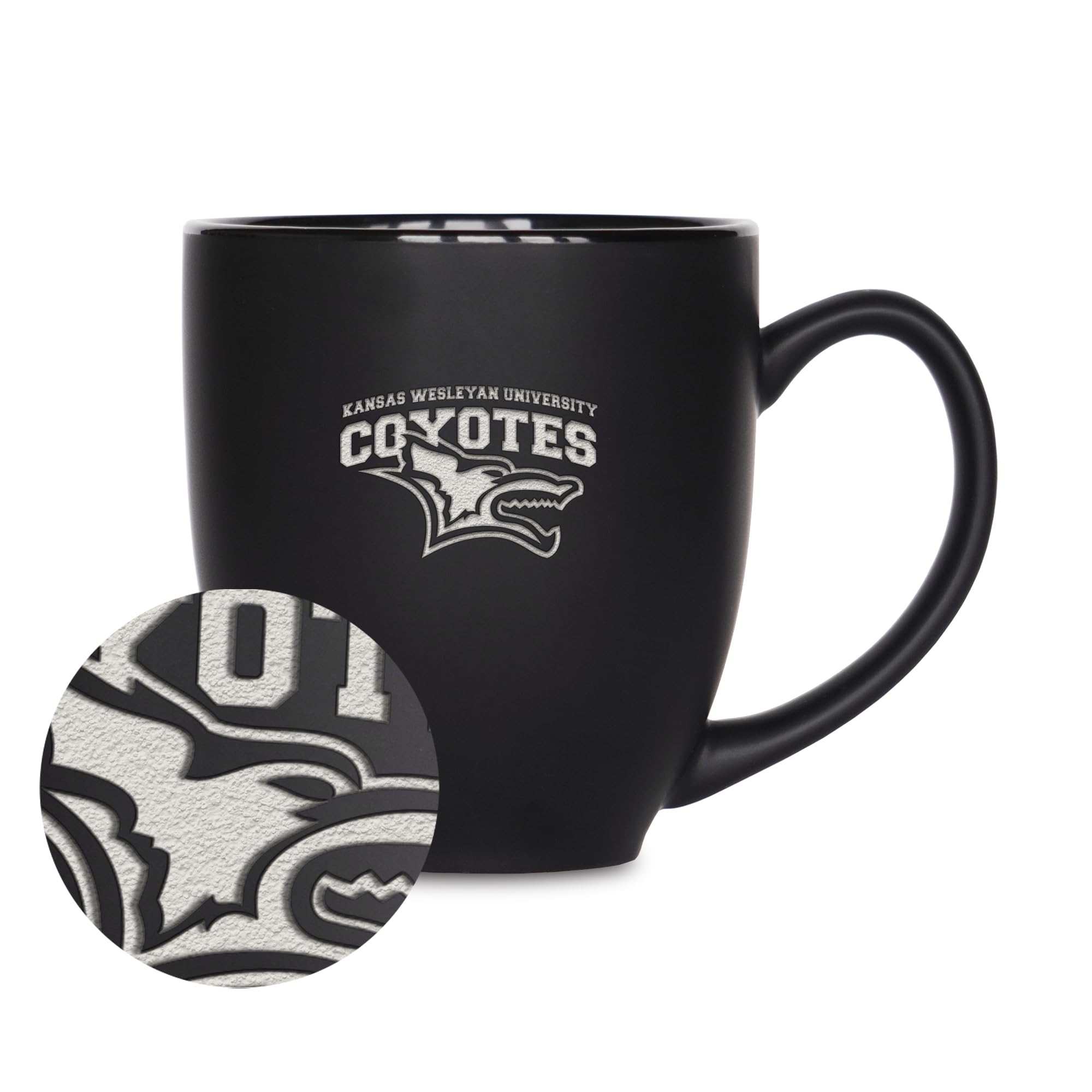 Mug Kansas Wesleyan Coyotes idéal au bureau pour café et thé chaud 445ml
