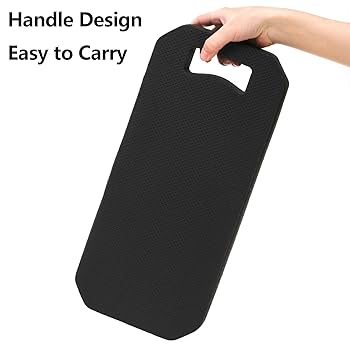 EVA Kneeling Pad With Handle, Durable Kneeler Mat Knee Protection For Garage Garden(Black