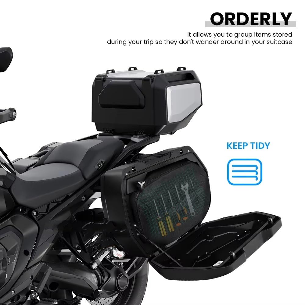 Moto Borsa Posteriore Per BMW R1300 GS R 1300 GS (2023-) Borsa Interna Per Valigia Moto Borse Laterali Viaggio Impermeabile Borsa Per Attrezzi(Left Bag)