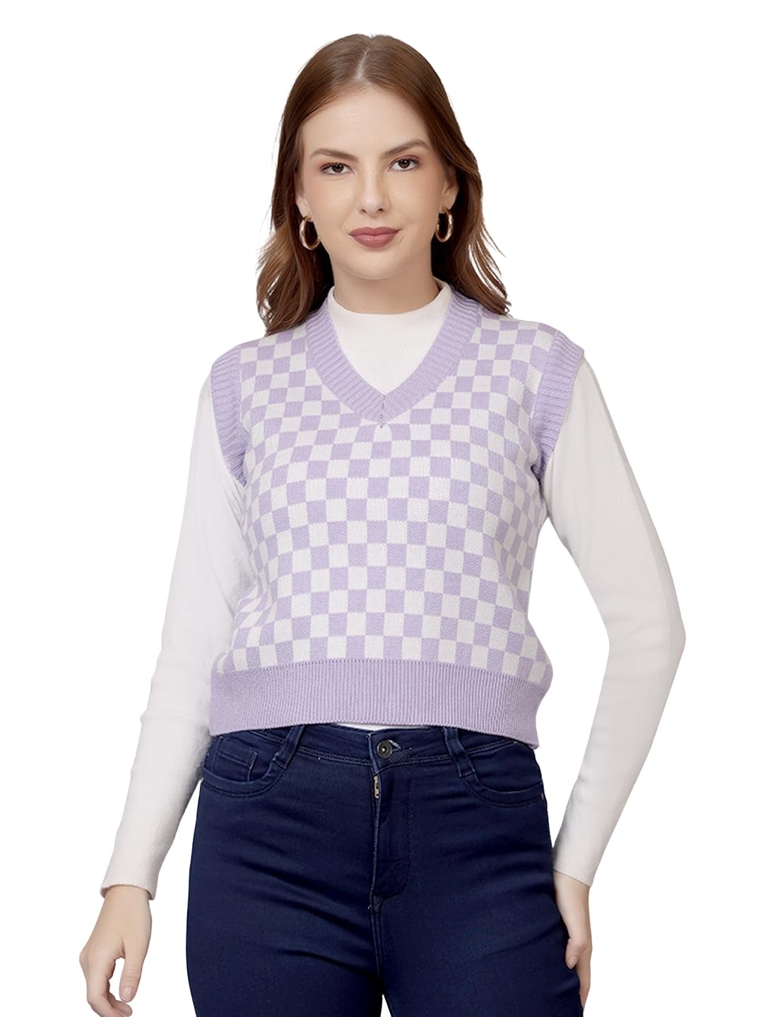 feverfew Women Knitted Sleeveless Sweater-picture-42