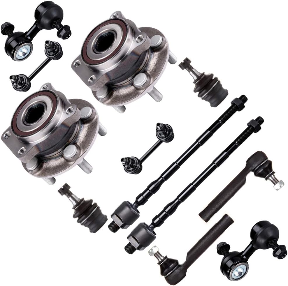 Subaru Wheel Bearing 14-Piece Front Suspension & Hub Kit For 2005-2009 Subaru Legacy & Outback – Includes Wheel Bearings, Sway Bars, Tie Rods Subaru Legacy Outback Front Suspension Kit 14pc - Foto 2