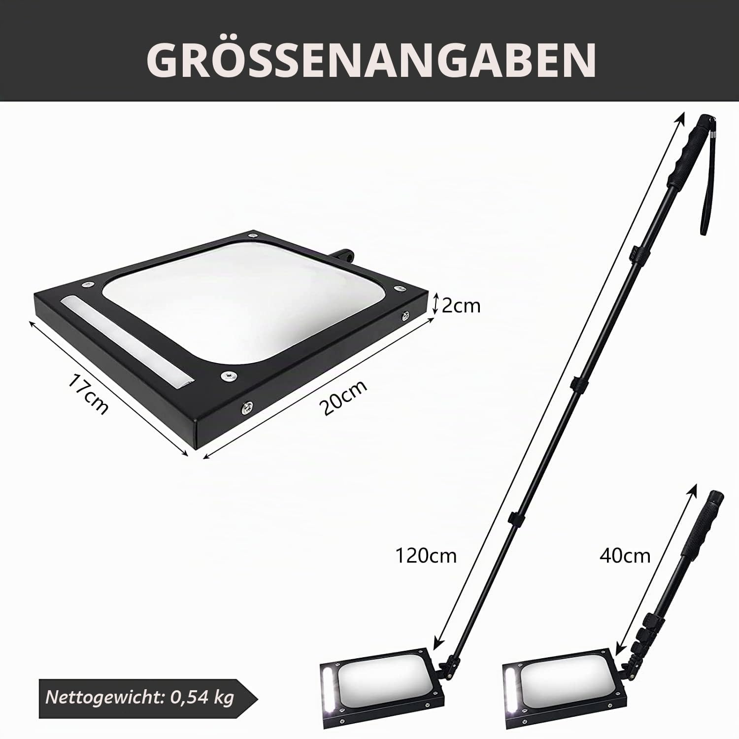 Teleskopierbarer Inspektionsspiegel Inspektionsspiegel Unter Fahrzeug