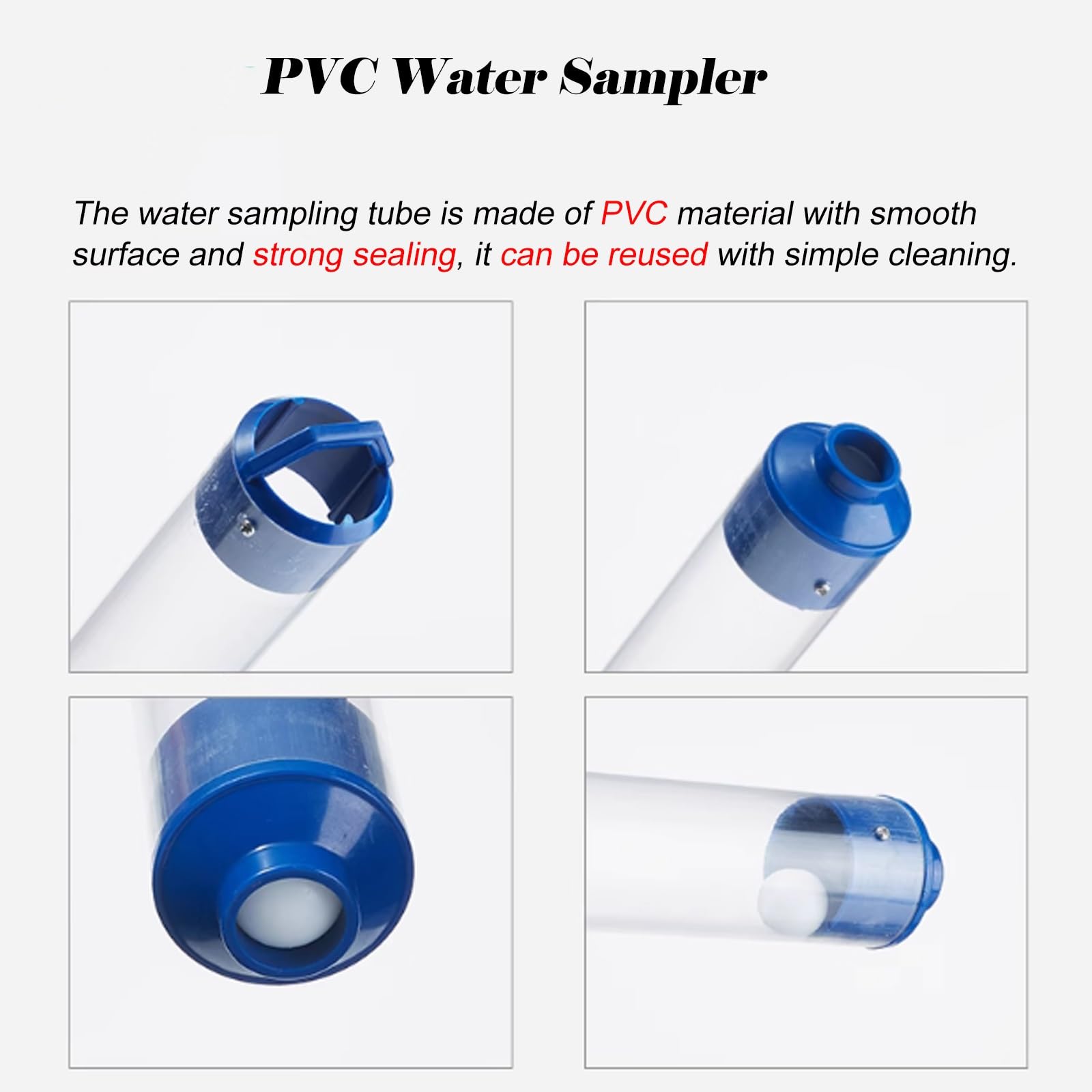 MZZKFC 36.7 22.2 37.2 in Water Sample Collection Tube, Lab/Factory Deepwater Sample with Adjustable Valve, Groundwater Sampling Pipe for Environmental Monitoring(1 pc,1000ml(37.2 in/94.5cm))