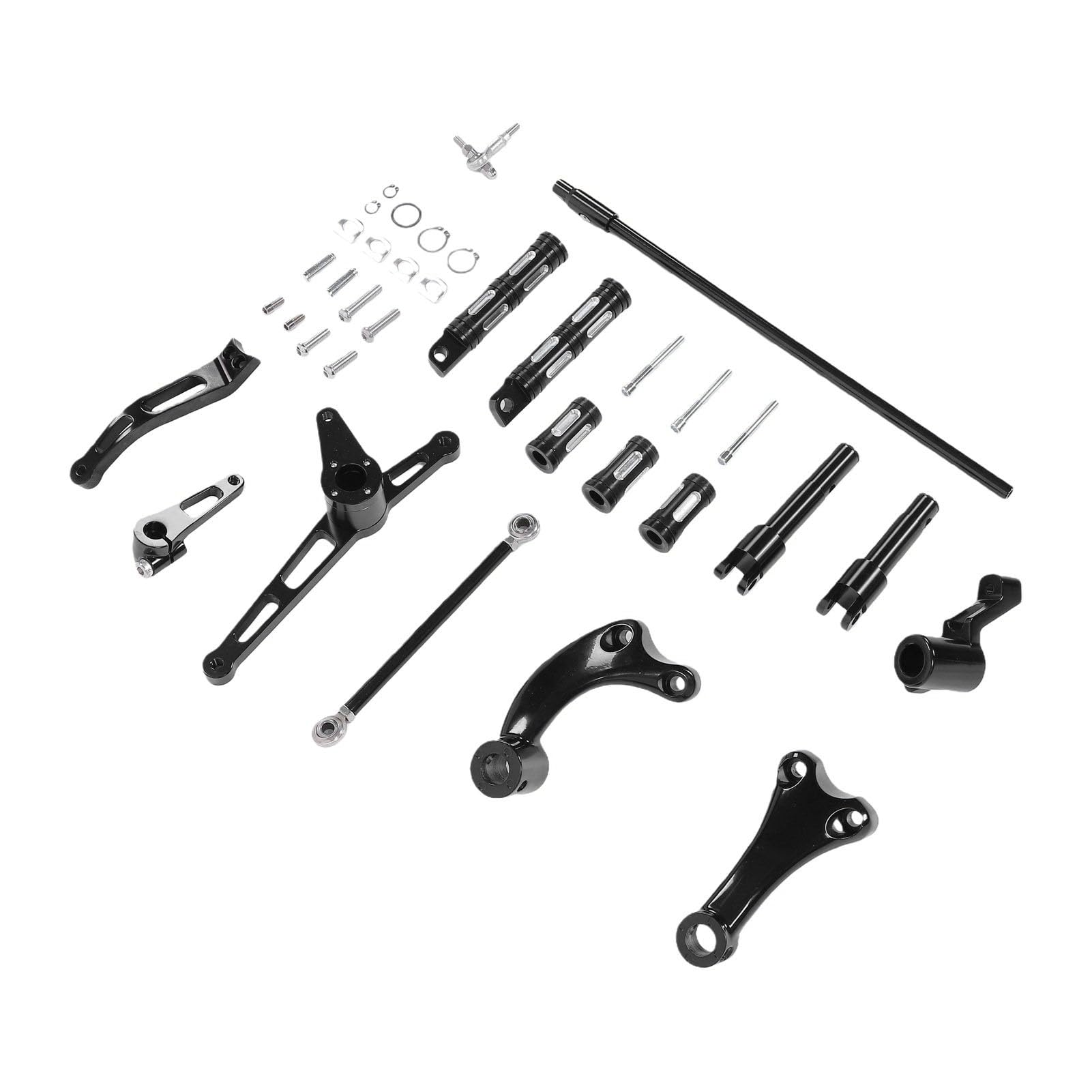 Cocoarm Zestaw Podpórek do Stóp do Kontroli Przednich Motocykli dla (BLACK)