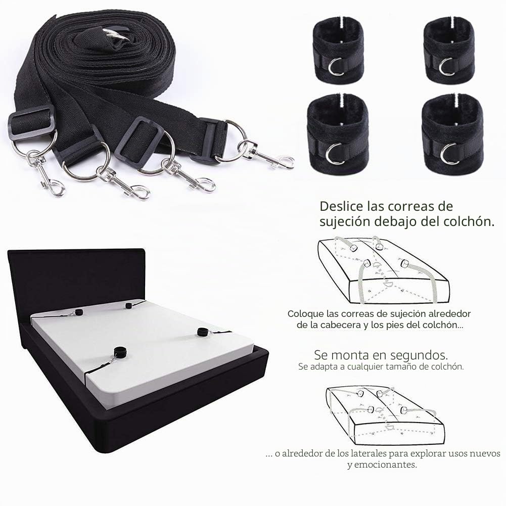 Roluck BDSM - Juego de esposas para cama