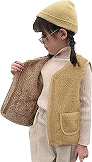 Colete infantil para meninos e meninas, liso, quente, grosso, primavera, inverno, sem mangas, casaco com zíper, jaqueta pesada para crianças