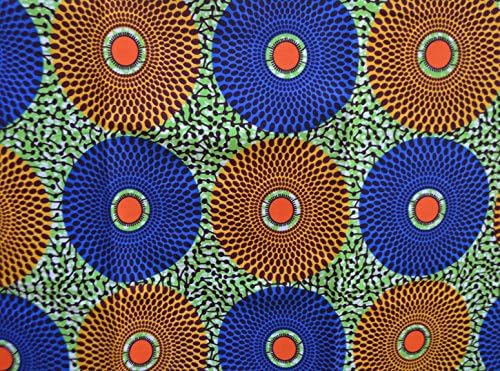 Ankara Fabric- African Print Clothing Designs - Material For Fashion, Dresses, Top, Skirt, Jewelry, Shoes, Bags, Head Wraps, Dashiki Shirt -Styles With Patterns. 6 Yards