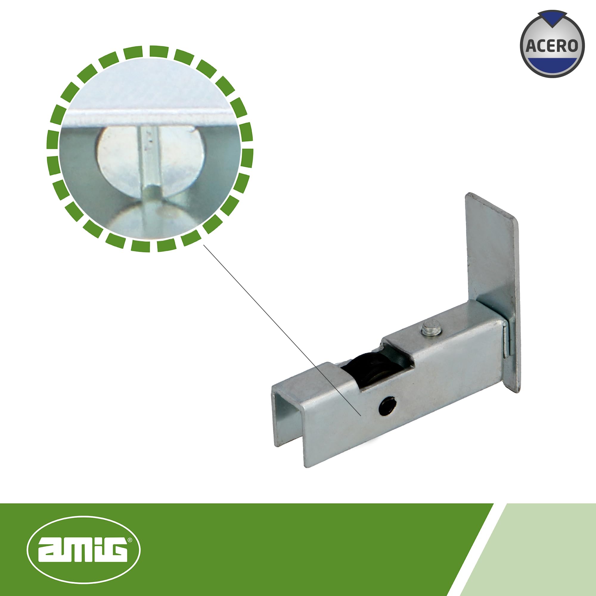 Aluminium & Steel Door Window Hardware Smooth U-Groove Iron Ball Bearing Roller Nylon Wheel For Sliding Doors - View #12