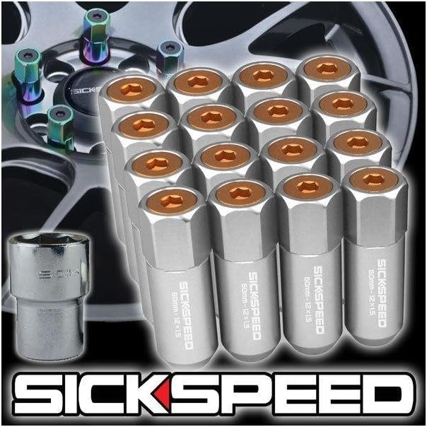 16 Piece Houston Mall 60mm Polished Orange Capped X Locking 1 5 Lug Nuts 12 16 Piece Houston Mall 60mm Polished Orange Capped X Locking 1 5 Lug Nuts 12