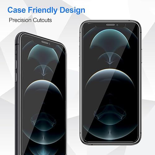 Miniatura 6 de AVOAR Paquete de 3 protectores de pantalla para iPhone 12 Pro Max, protector de pantalla para iPhone 12 Pro Max, 6.7 pulgadas, vidrio templado