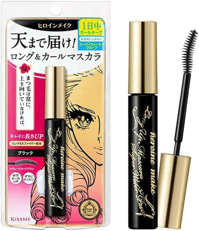 Heroine Make Long UP Mascara Super Waterproof Black Japanese Makeup