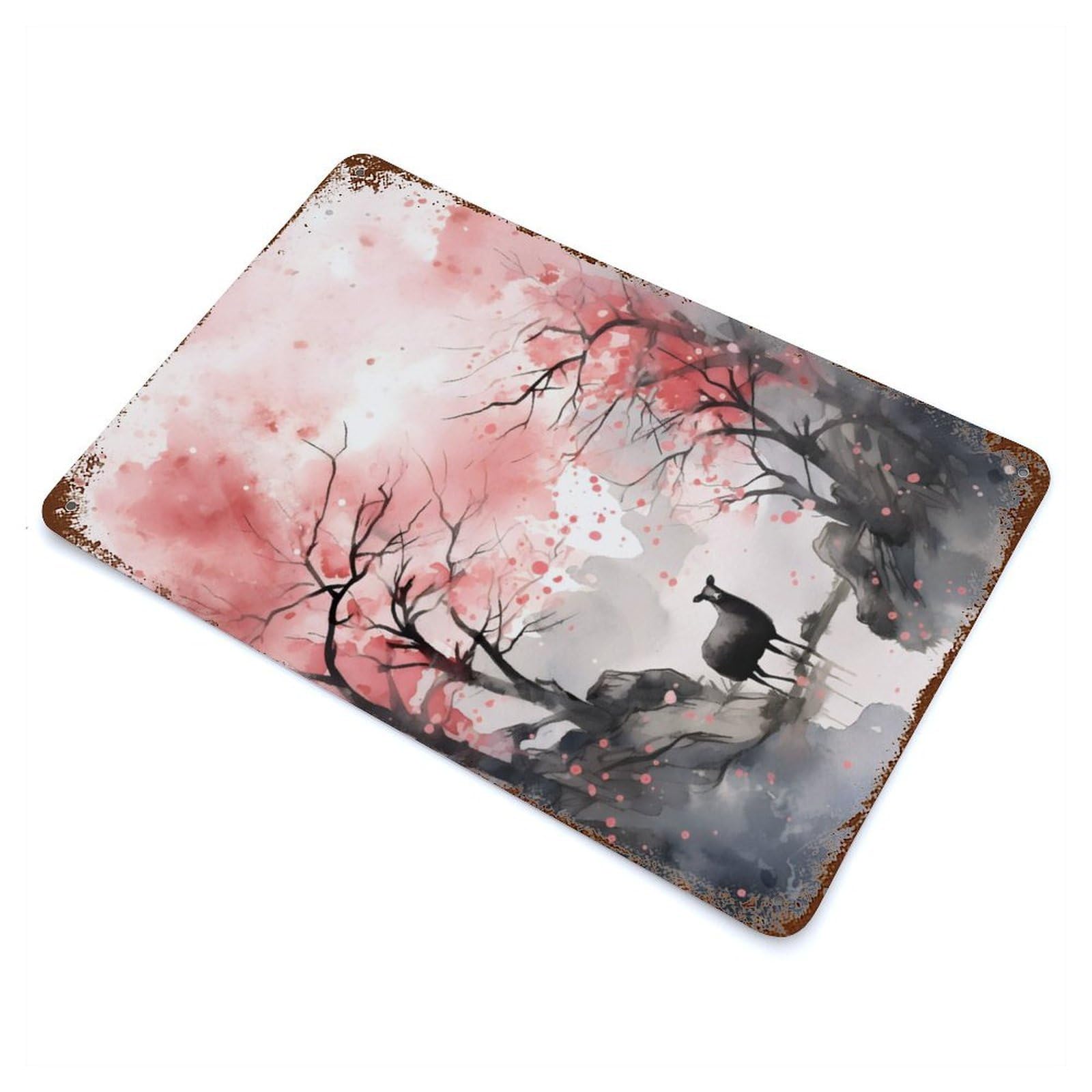 Decorative Tin Sign Sheep 11.8"x7.9", Decorative Metal Wall Art for Garage, Bar And Workshop Decor