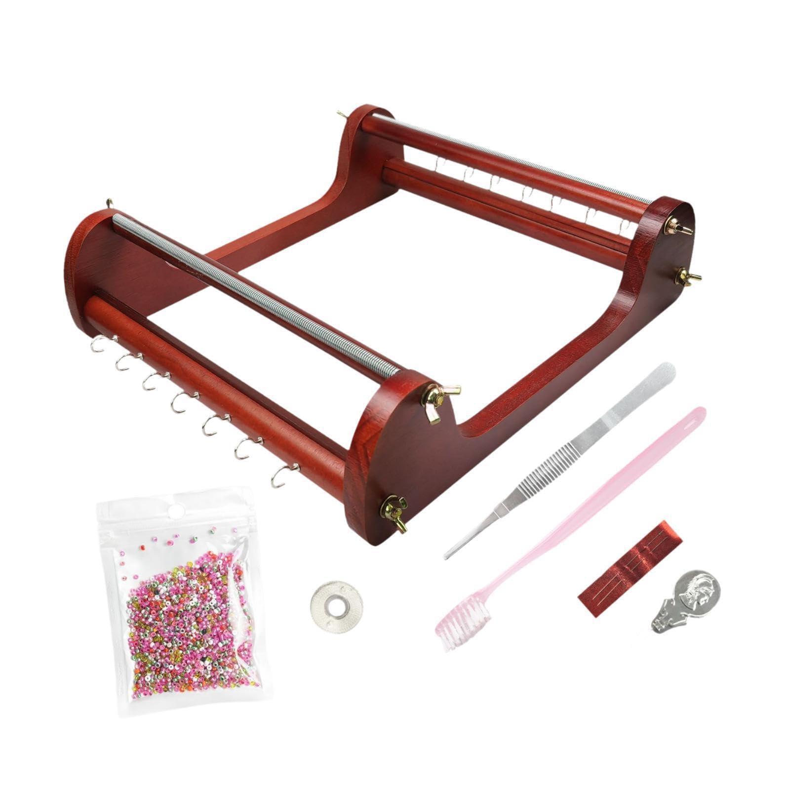 Kit di piccole perline di legno, macchina per tessere perline di legno, gioielli fatti a mano, braccialetti e creazione di gioielli, kit artigianale