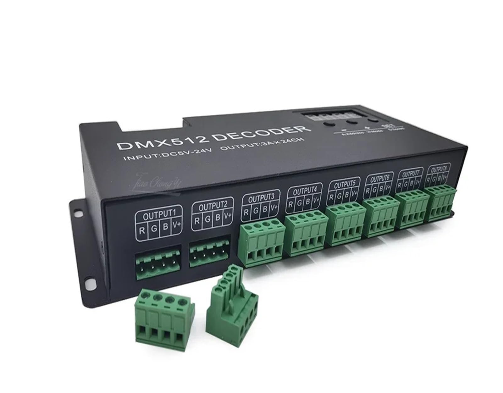 24-Channel 512 decoder with Digital Display dimming Driver RGBW 24CH LED Controller for Tape Lights DC5V-24V(24 channle)