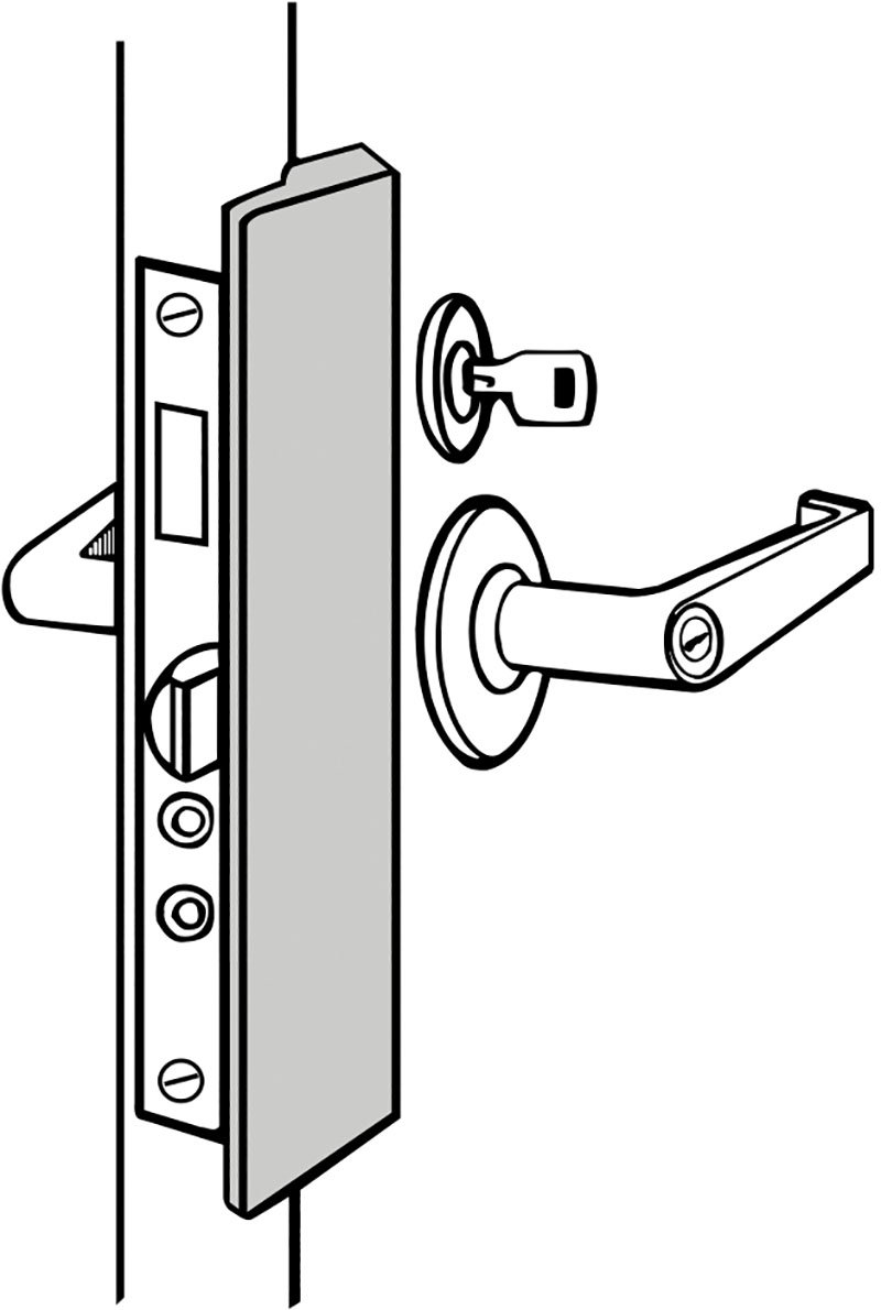 Don-Jo LP-2878 SL Silver Coated Latch Guard