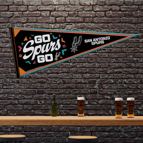 Image of Rico Industries NBA Basketball 12 inch x 30 inch Felt Wall Decor Pennant - Great for Home /Bed Room /Man Cave Decor