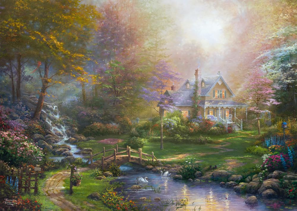 Schmidt Spiele 59776 Thomas Kinkade, A Mother's Perfect Day, 1000 Teile Puzzle