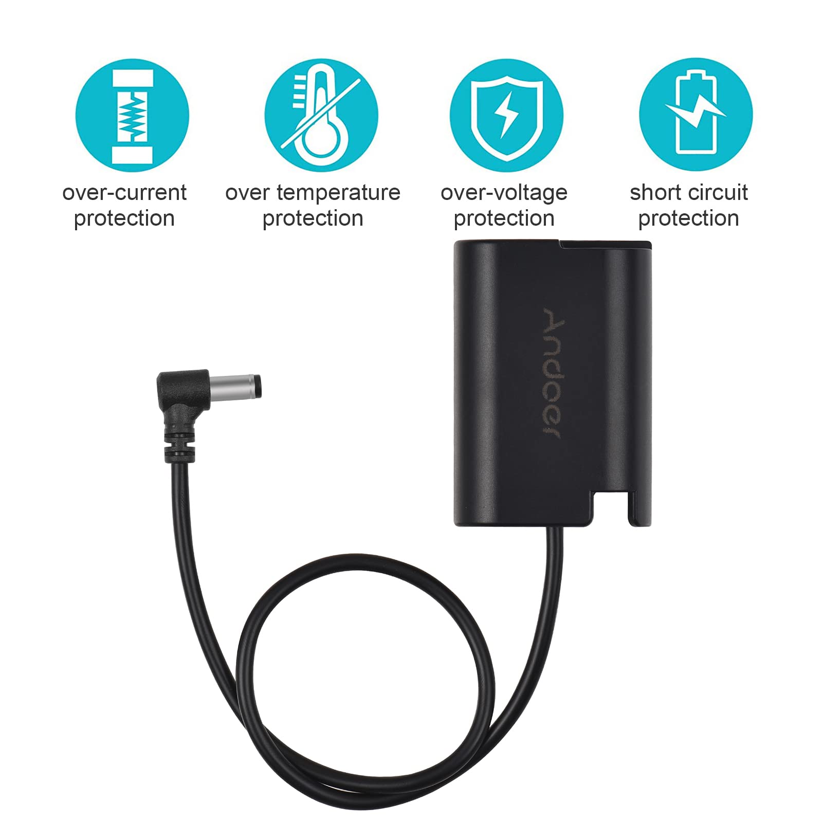 Adaptateur de batterie factice à décodeur complet DC vers DMW-DCC12