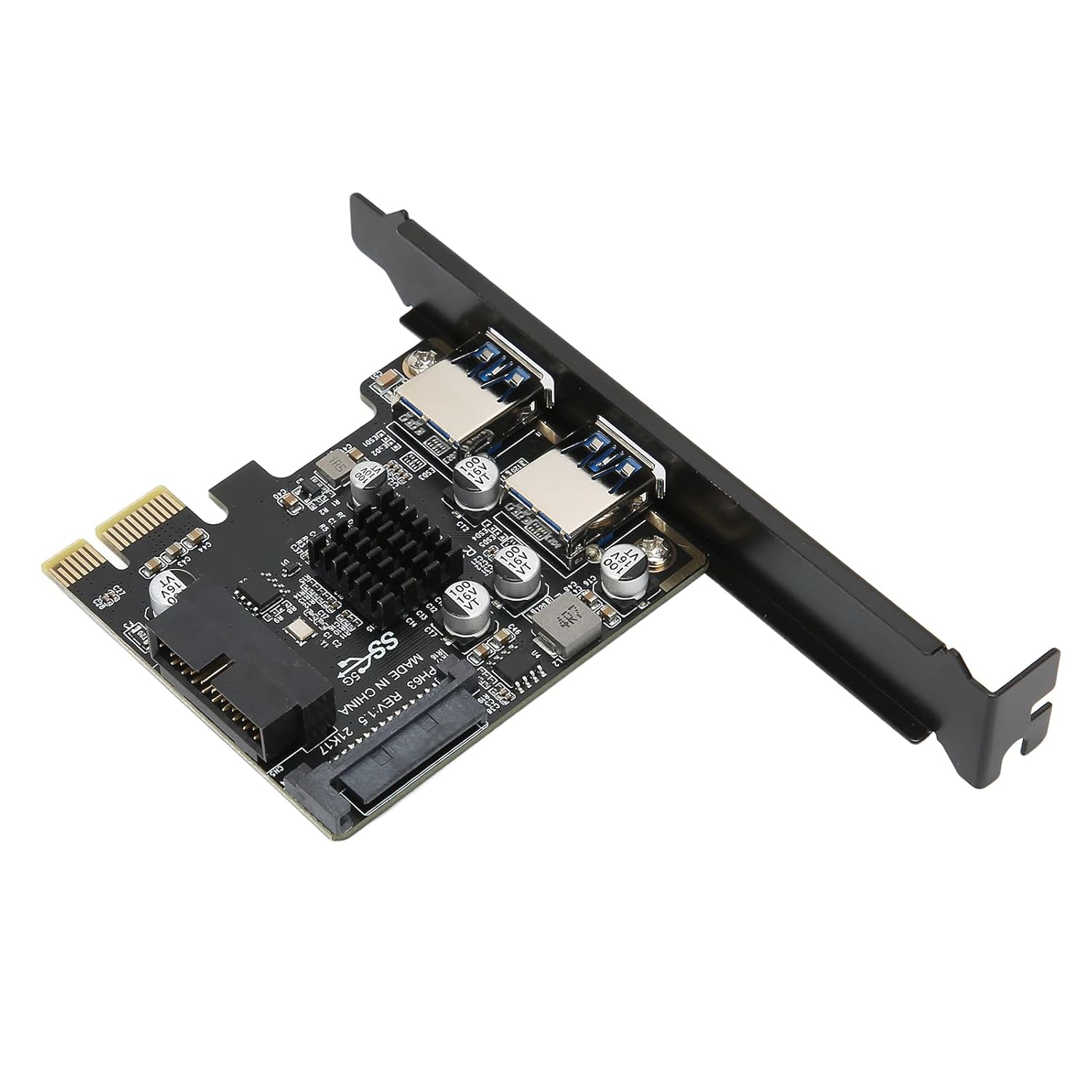 Adium USB 3.0 Pcie Card, Expanded 2 USB3.0 Ports Support Hot Plug