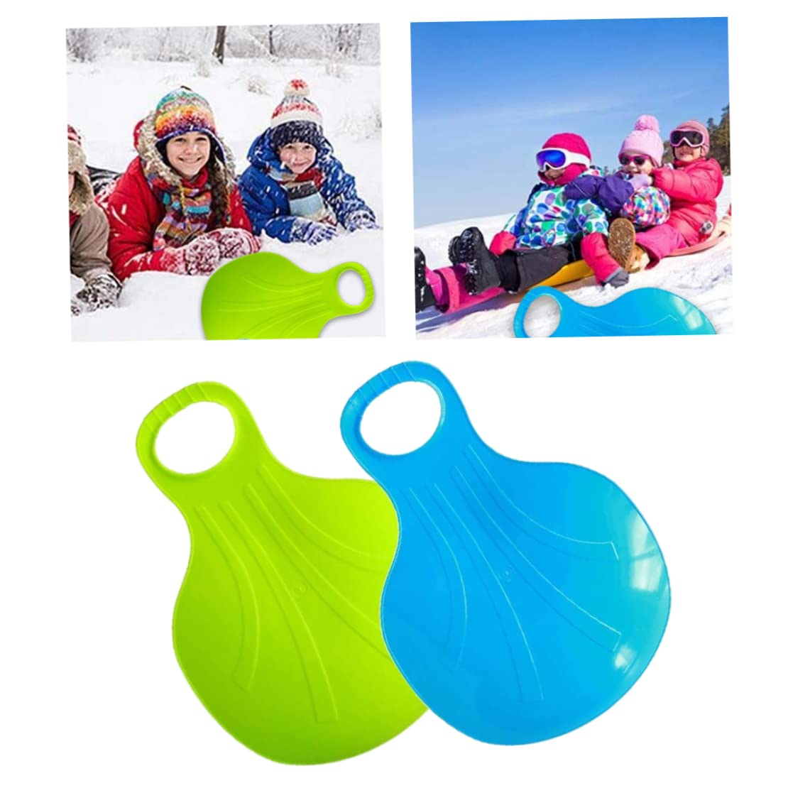 Snow Board Plastic Snow Slider Bum Sandon Snowboard Snowboard Sled Sledge Skiing Board 2pcs