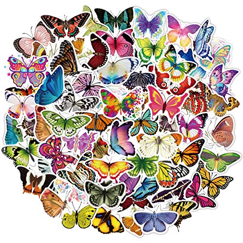 image for BARBLING 80Pcs Butterfly Stickers for VSCO Girls Water Bottle Beautifu