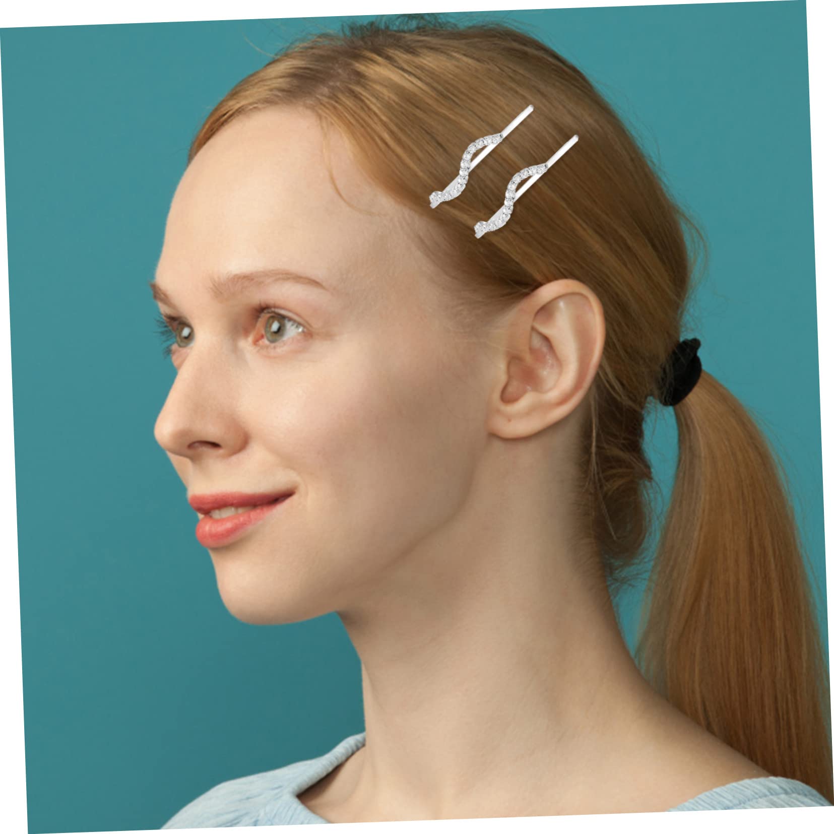 Housoutil 60stücke Strass Haarklammern Metall Haarclips Mit Funkelnden Rhinestones Haarnadeln Für Hochzeiten Und Besondere Anlässe Silberne Bobby Pins Für Damen Und Mädchen
