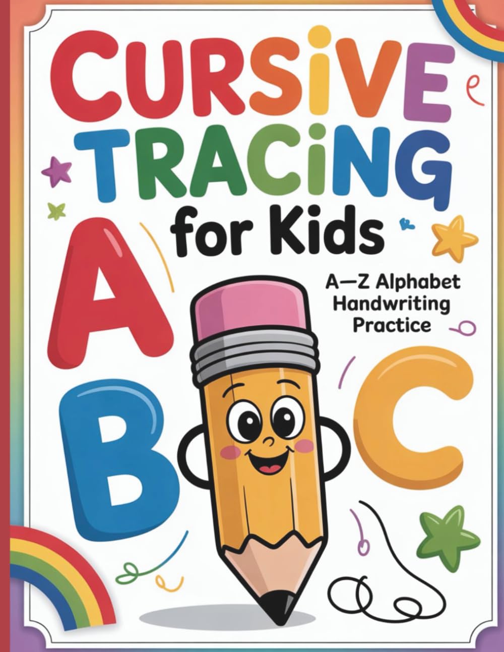 Cursive Tracing for Kids: A–Z Alphabet Handwriting Practice Workbook with Letter Tracing Pages & Fun Objects for Every Letter (Ages 4–8)