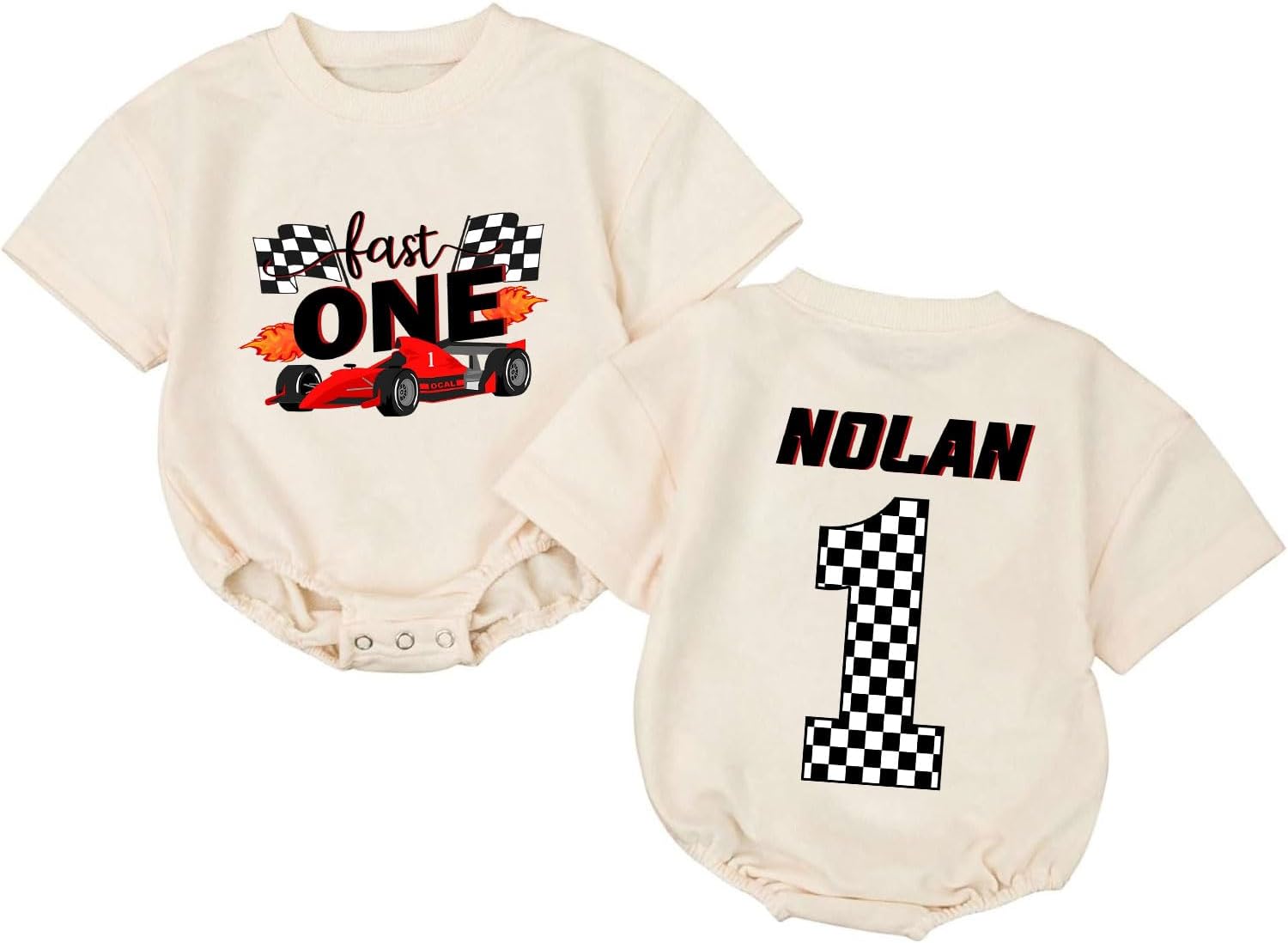 - Personalized Birthday Space One Boy Bubble Romper, Custom First Trip Around The Sun First Birthday