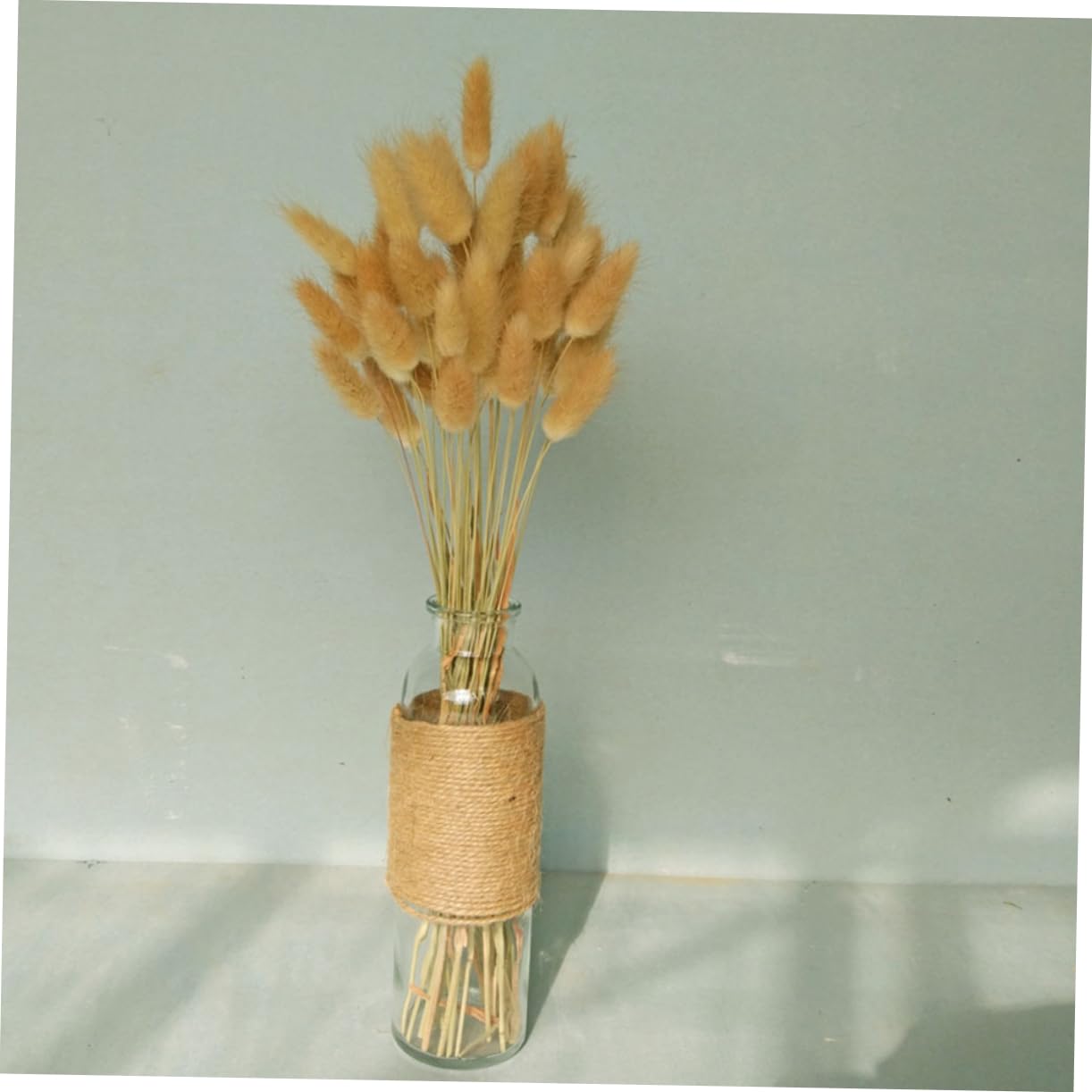 Abaodam 3pezzi Mazzi Di Fiori Secchi Pennisetum e Coniglio Per Decorazioni Naturali Bouquet Di Grano Per Casa e Matrimonio Decorazioni Per Ambienti Boho e Rurali
