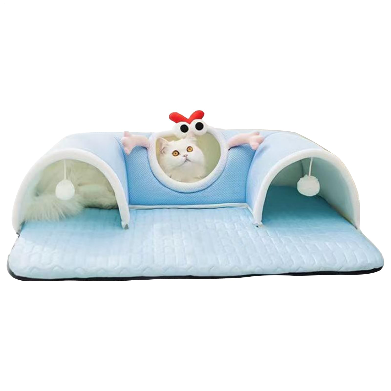 Tunnel pour chat intérieur et coussin de couchage chiot