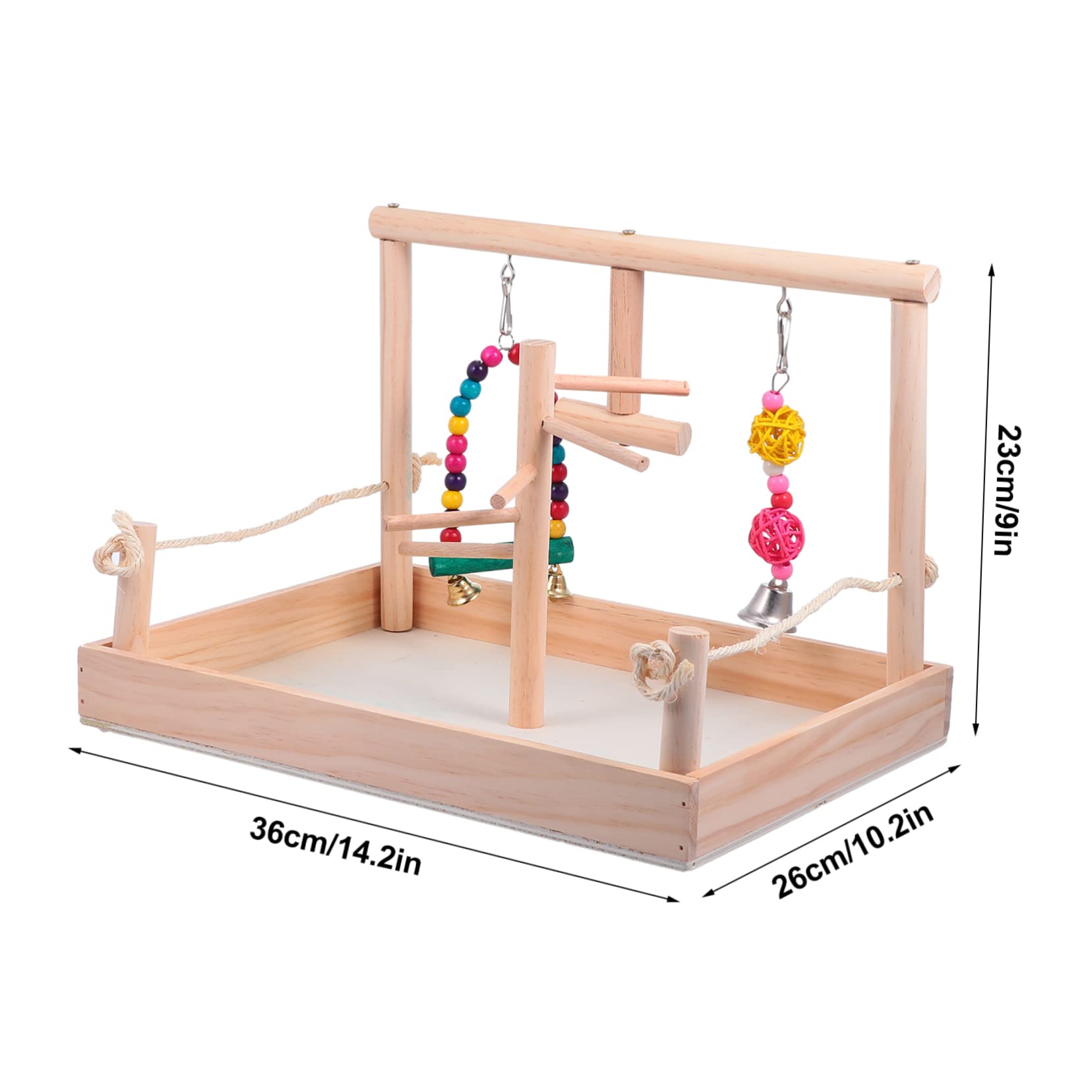 VICASKY Bird Parrot Toy Bird Swing Parrot Chewing Toys Bright Colors Hanging Swing