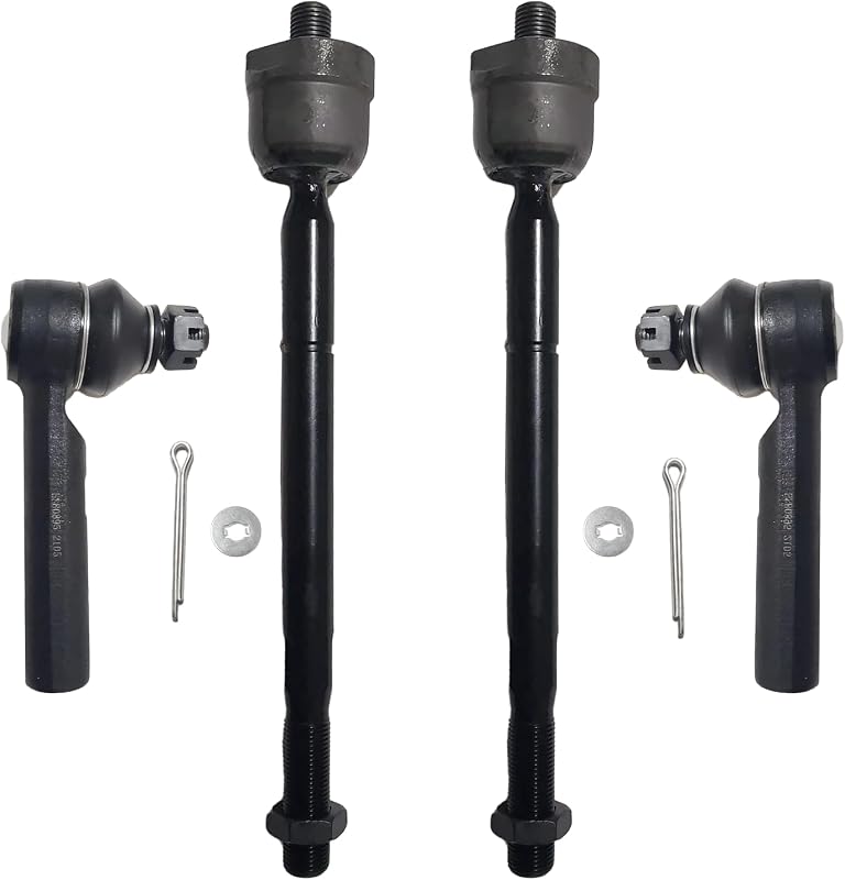 Kit de terminais de direção internos e externos MYXT para Toyota Tacoma 4WD e Pre-Runner 2005–2023 – 4 peças