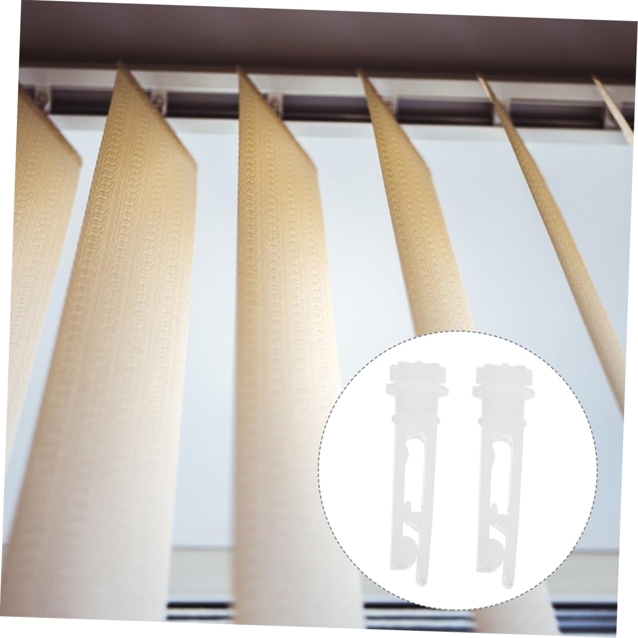 12pcs Vertical Blind Stem Replacement Kit Curtain Repair Accessories for Vertical Blinds Easy Installation Compatible Window Treatments