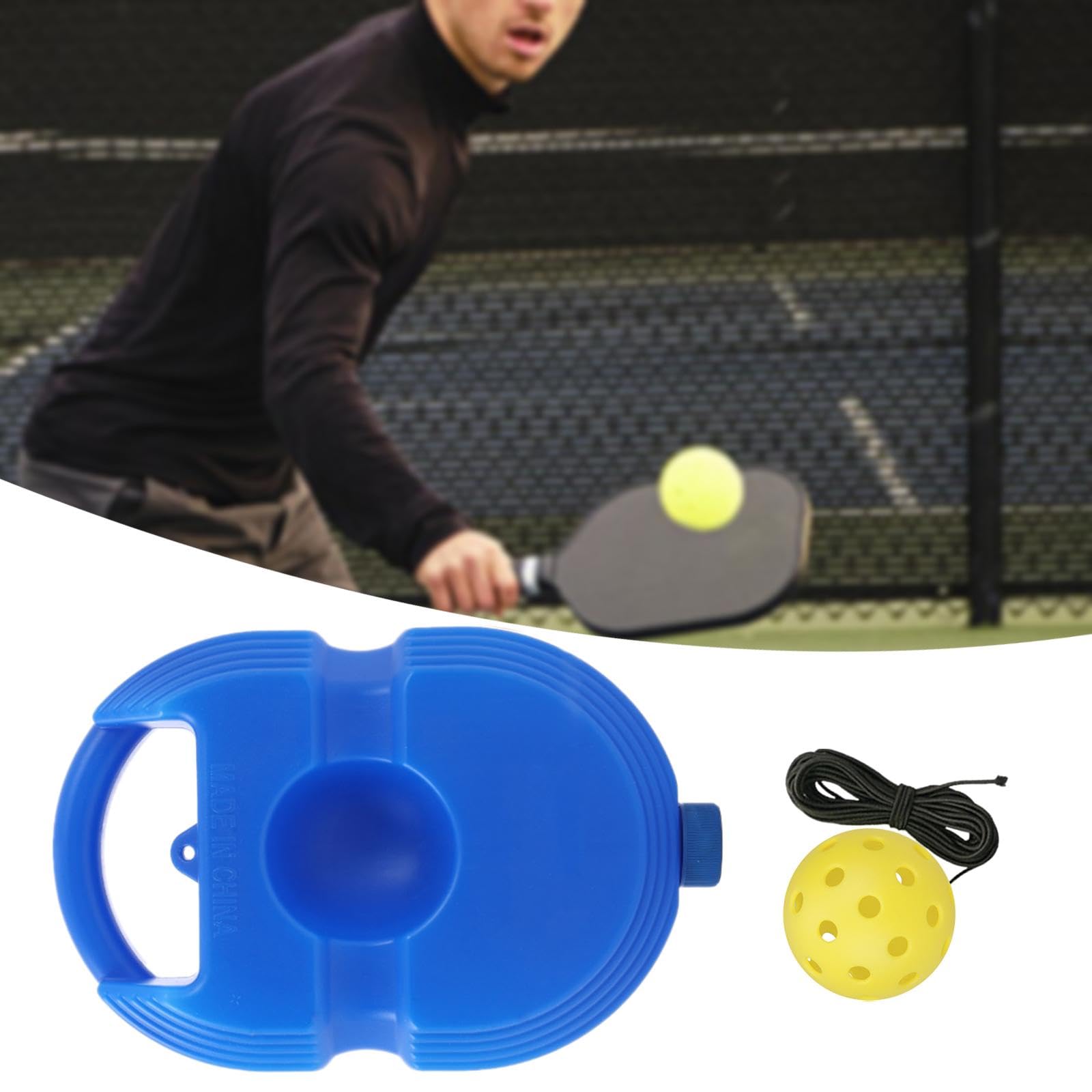 Pickleball Trainer - Battiscopa portatile con palla da pickleball, colore: blu
