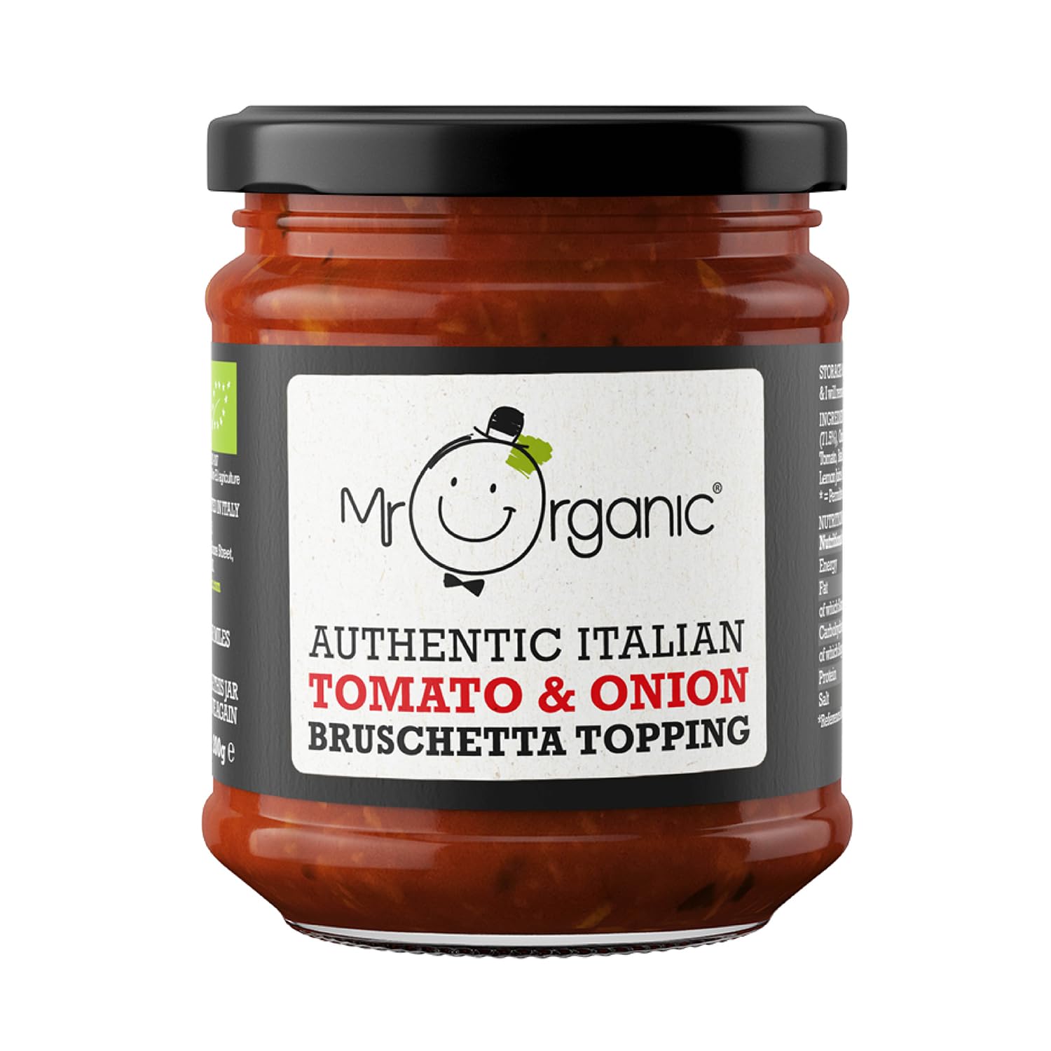 Mr Organic Authentic Italian Tomato & Red Onion Bruschetta Topping 200g