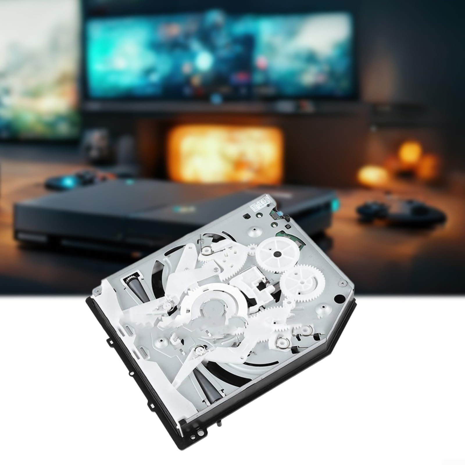 Unità disco ottico di ricambio per PS4, unità Blu-ray/DVD/CD in ABS per Playstation 4 (18 x 17 x 5 cm), facile da installare, compatibile con tutti i modelli PS4, nero