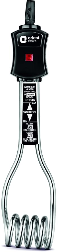 Orient Electric Hotstar IRHS15 1500-Watt Immersion Rod (Black)
