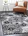 Unique Loom 3138664 Sofia Collection Traditional Vintage Beige Area Rug, 5' x 8' Rectangle, Black