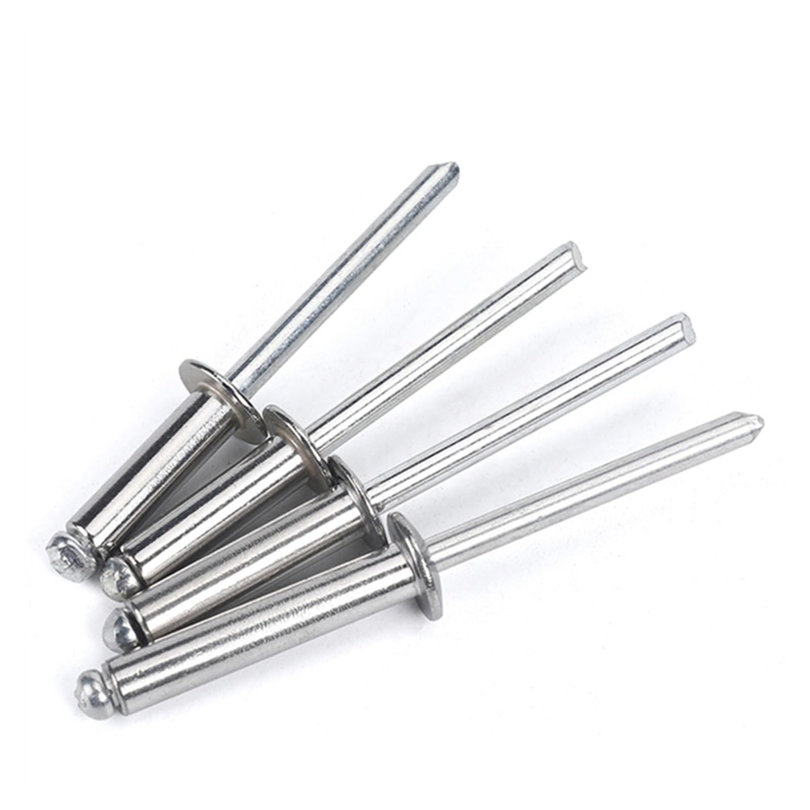 Rivets aveugles en aluminium, 50 pièces M3 M3.2 M4 M5 304 Rivet aveugle rond en acier inoxydable(M4 X 6mm)
